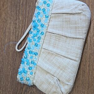 BANANA REPUBLIC BEADED CLUTCH..  #7772